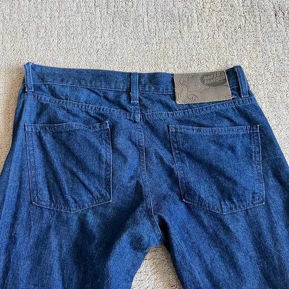 Naked & Famous Men’s Skinny Guy Jeans Sz 33x32 Dungaree Selvedge Blue Denim - Picture 13 of 16